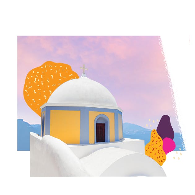 Santorini Icon