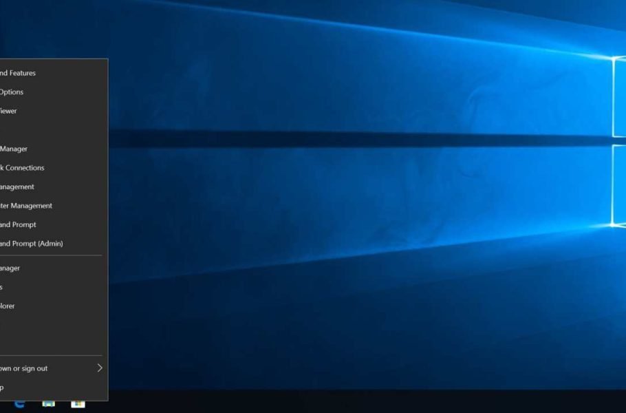 How to access the hidden Power User menu of Windows 10?