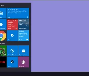 Twelve ways to change the appearance of the Windows 10 start menu